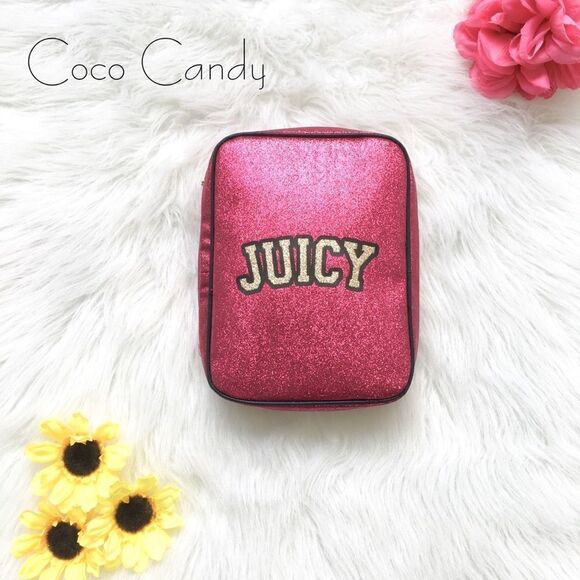 🆕Juicy Couture Logo Pink Cosmetic Case - Picture 2 of 7